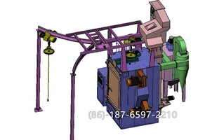 ہینگر شاٹ بلاسٹنگ مشین مختلف صارفین سے مختلف ملازمتوں کے لئے زنگ کو ہٹانے کی ...